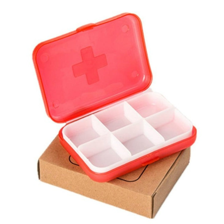Organizer medico portatile per vitamine da 2 pezzi Mini 6 slot