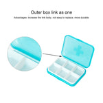 Organizer medico portatile per vitamine da 2 pezzi Mini 6 slot