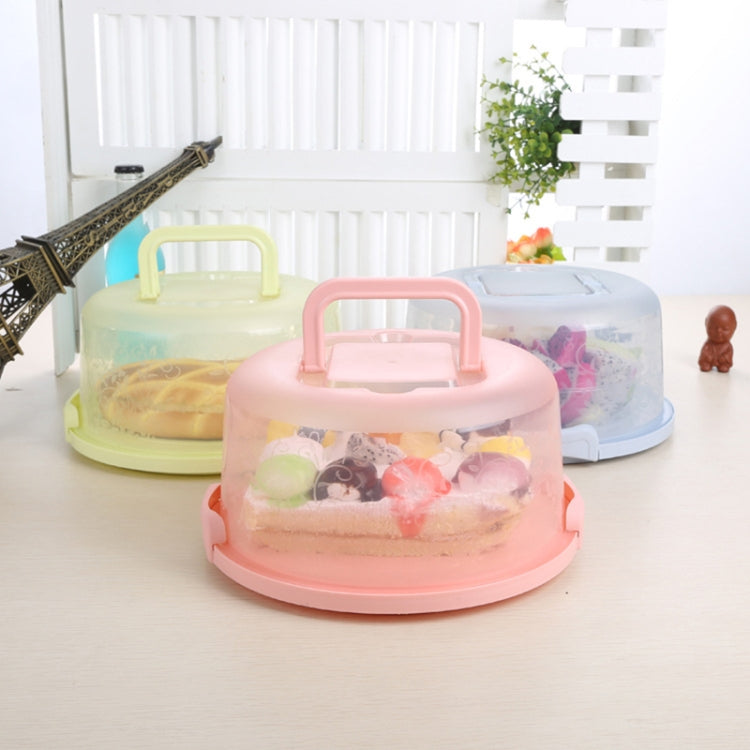 Scatola portaoggetti in plastica con manico rotondo e scatola per torte portatile