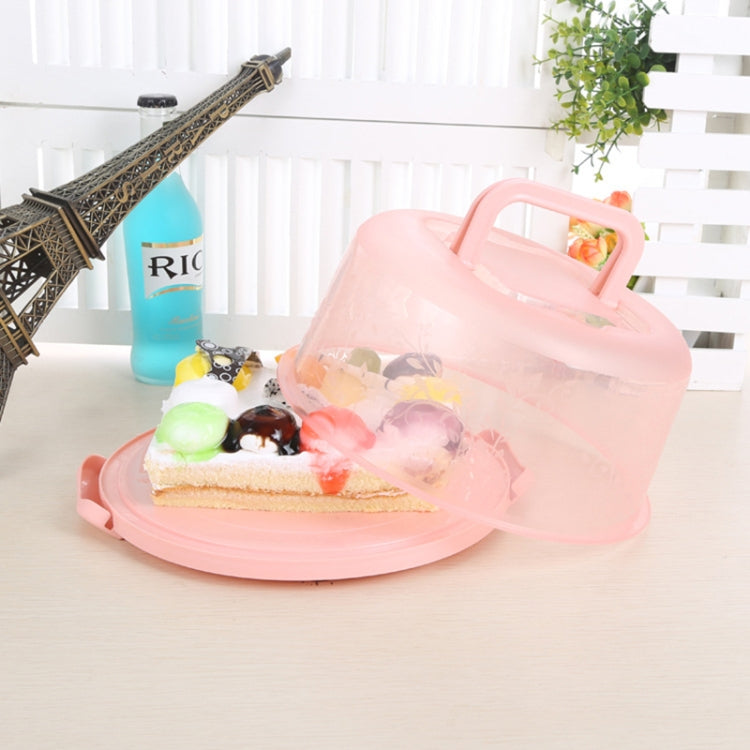 Scatola portaoggetti in plastica con manico rotondo e scatola per torte portatile
