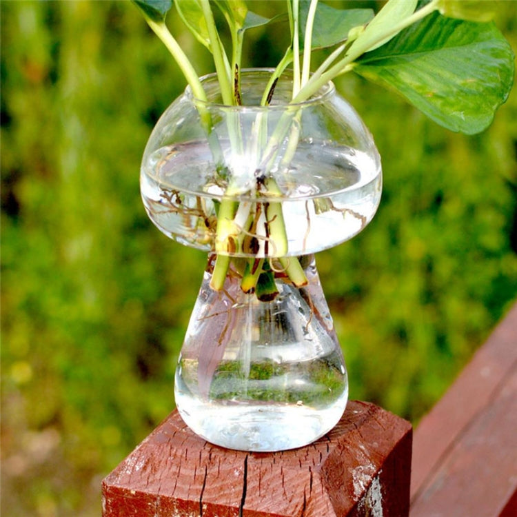 Decorazione della tavola della casa del fiore del contenitore della bottiglia del terrario del vaso di vetro a forma di fungo