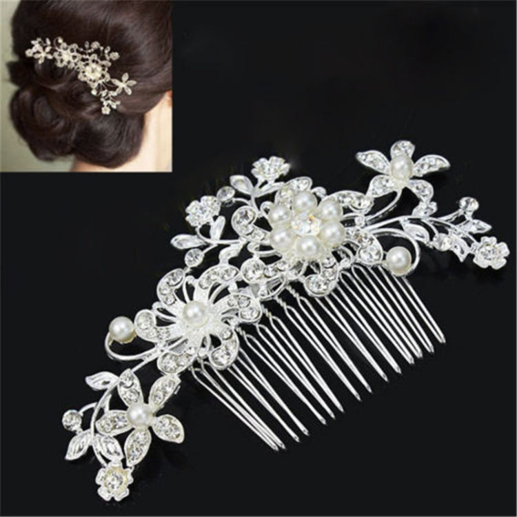 3 fermagli per capelli da sposa, fermagli per capelli con perle di cristallo romantiche, diadema con strass, fermagli per capelli con corona nuziale, pettine per capelli da sposa