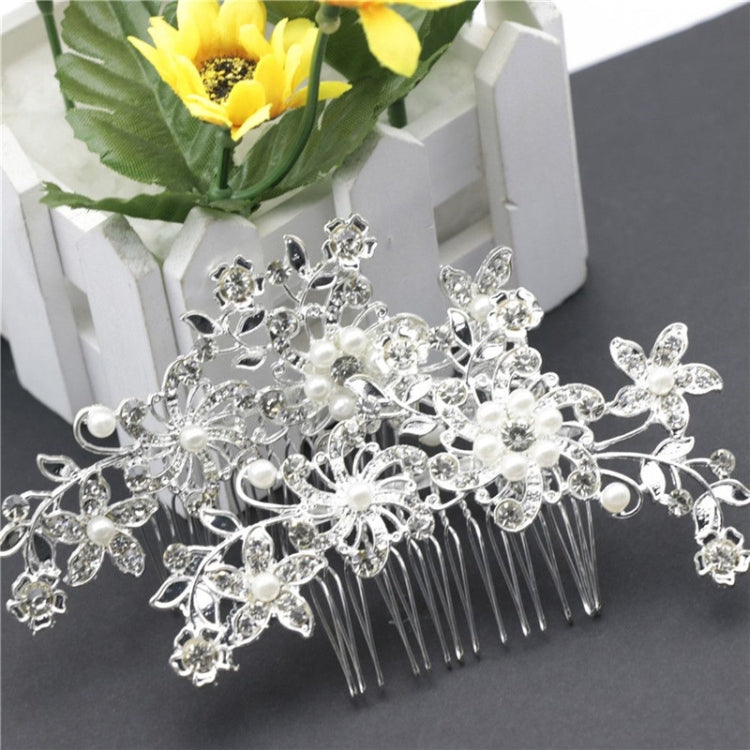 3 fermagli per capelli da sposa, fermagli per capelli con perle di cristallo romantiche, diadema con strass, fermagli per capelli con corona nuziale, pettine per capelli da sposa