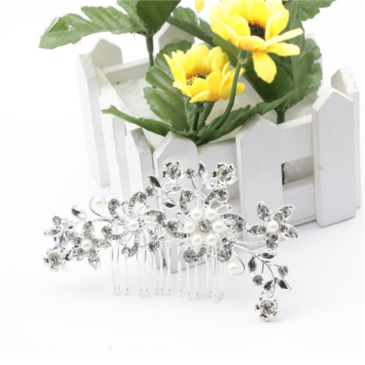 3 fermagli per capelli da sposa, fermagli per capelli con perle di cristallo romantiche, diadema con strass, fermagli per capelli con corona nuziale, pettine per capelli da sposa