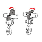 2 PZ/LOTTO Accessori per passeggino Gancio multifunzione per passeggino Gancio in plastica nera, Plastic Hook(Pink), Plastic Hook(Yellow)