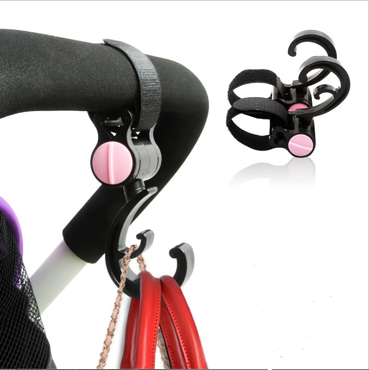 2 PZ/LOTTO Accessori per passeggino Gancio multifunzione per passeggino Gancio in plastica nera, Plastic Hook(Pink), Plastic Hook(Yellow)