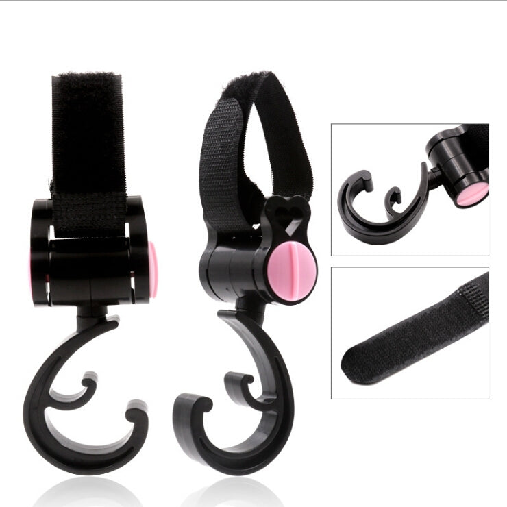 2 PZ/LOTTO Accessori per passeggino Gancio multifunzione per passeggino Gancio in plastica nera, Plastic Hook(Pink), Plastic Hook(Yellow)