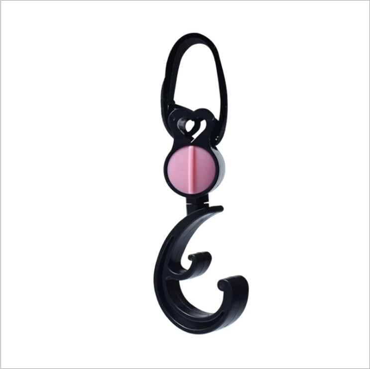 2 PZ/LOTTO Accessori per passeggino Gancio multifunzione per passeggino Gancio in plastica nera, Plastic Hook(Pink), Plastic Hook(Yellow)