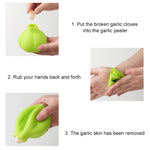 Utensile da cucina creativo per pelare l'aglio in silicone da 10 pezzi, Garlic Peeler