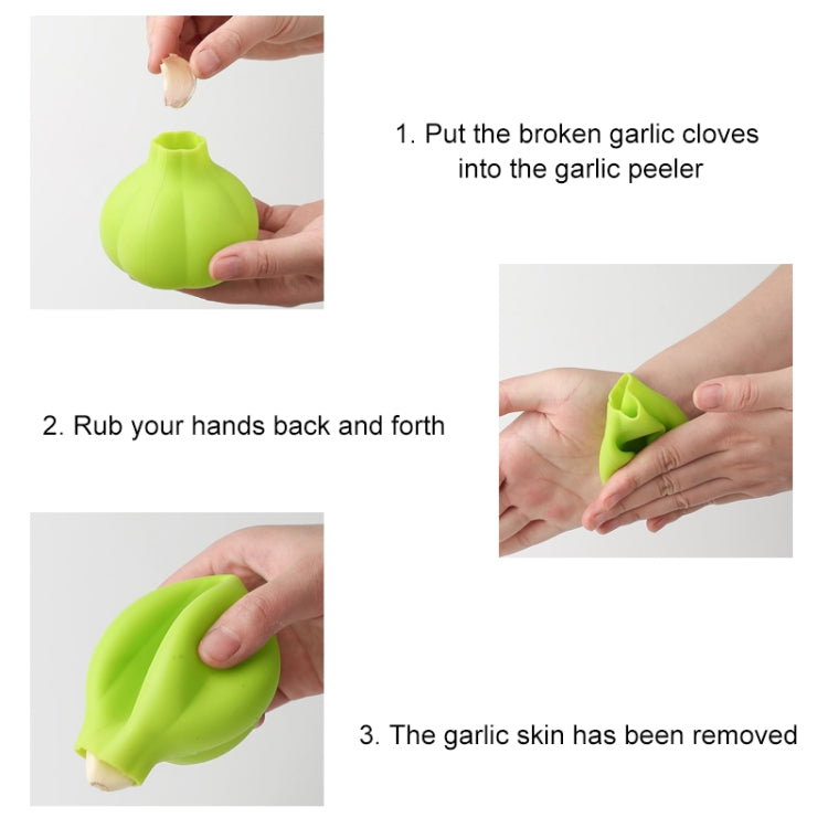 Utensile da cucina creativo per pelare l'aglio in silicone da 10 pezzi, Garlic Peeler