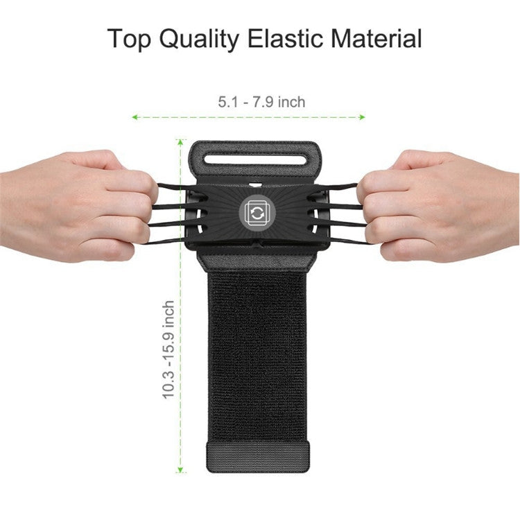 Braccio rotante con porta cellulare Borsa da braccio per attrezzatura sportiva Staffa creativa per cellulare per fitness da corsa all'aperto, Wrist, Arm