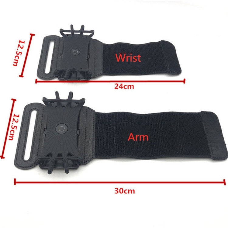 Braccio rotante con porta cellulare Borsa da braccio per attrezzatura sportiva Staffa creativa per cellulare per fitness da corsa all'aperto, Wrist, Arm