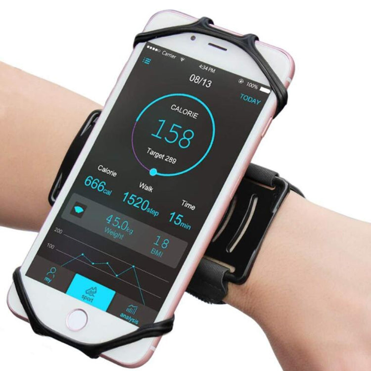 Braccio rotante con porta cellulare Borsa da braccio per attrezzatura sportiva Staffa creativa per cellulare per fitness da corsa all'aperto, Wrist, Arm