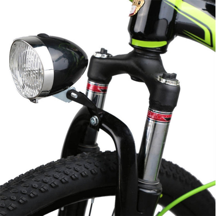 2 luci di avvertimento di sicurezza per guida notturna per fari per bicicletta retrò a 3 LED