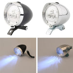 2 luci di avvertimento di sicurezza per guida notturna per fari per bicicletta retrò a 3 LED