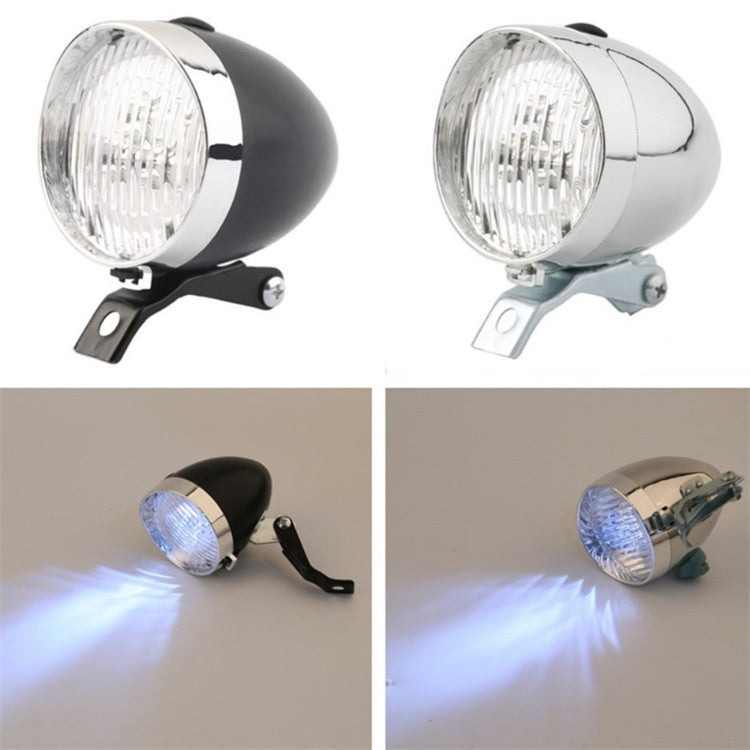 2 luci di avvertimento di sicurezza per guida notturna per fari per bicicletta retrò a 3 LED