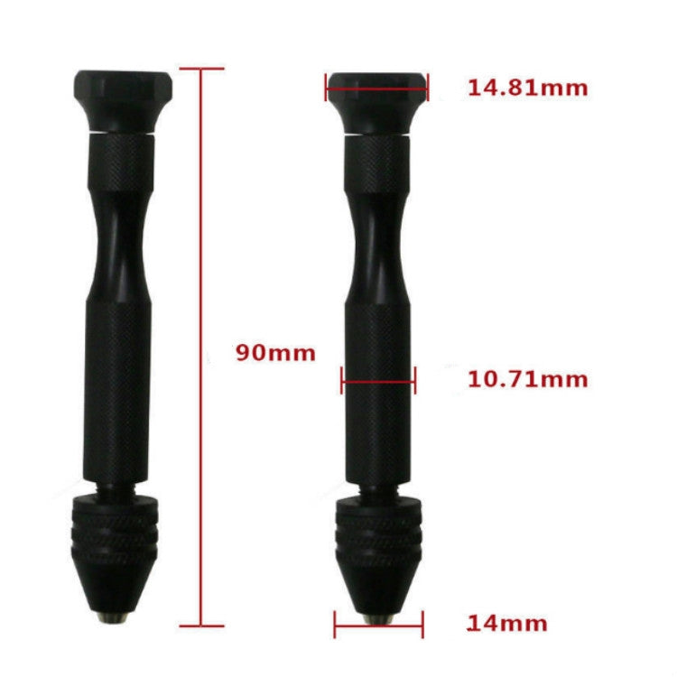 Mini trapano manuale 11 In1 con trapano in plastica per punzonatura Wenwan in noce, 11 In 1 / Set