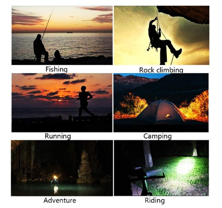 Torcia LED T6 zoomabile a luce forte per pesca, campeggio
