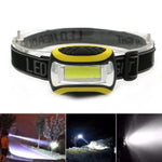 Lampada frontale da esterno COB Lampada frontale a LED Torcia frontale a 3 modalità Faro anteriore Linterna Torcia frontale per luce da pesca in bicicletta