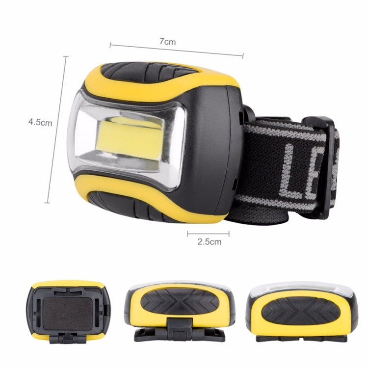 Lampada frontale da esterno COB Lampada frontale a LED Torcia frontale a 3 modalità Faro anteriore Linterna Torcia frontale per luce da pesca in bicicletta