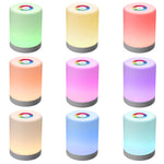Lampada dimmer a induzione con controllo tattile a LED Luce notturna da comodino ricaricabile con cambio colore RGB dimmerabile intelligente