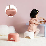 Sgabello per bambini Casa Soggiorno Triangolo Piccolo sgabello Sgabello corto in plastica antiscivolo, Small, Large