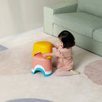 Sgabello per bambini Casa Soggiorno Triangolo Piccolo sgabello Sgabello corto in plastica antiscivolo, Small, Large