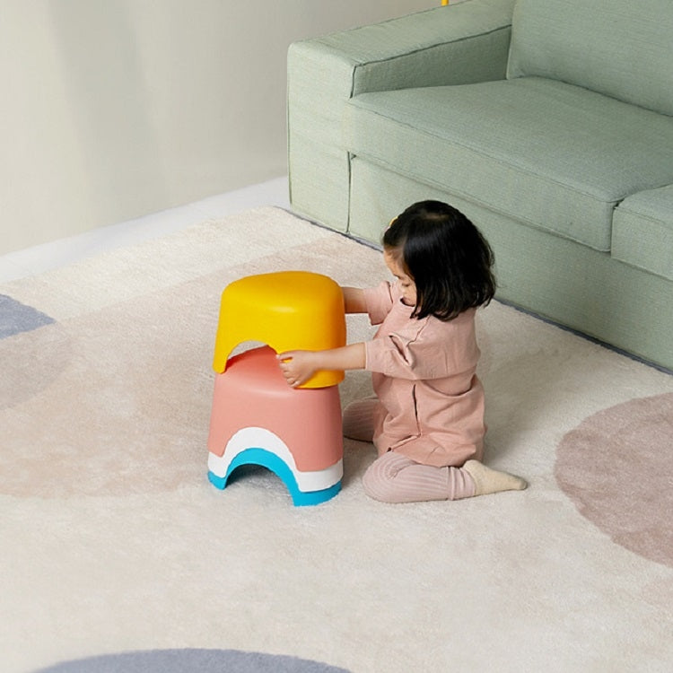 Sgabello per bambini Casa Soggiorno Triangolo Piccolo sgabello Sgabello corto in plastica antiscivolo, Small, Large