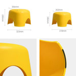 Sgabello per bambini Casa Soggiorno Triangolo Piccolo sgabello Sgabello corto in plastica antiscivolo, Small, Large