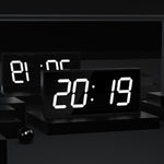Orologio elettronico digitale a grande schermo a LED, telecomando, orologio da parete bifacciale, spina americana