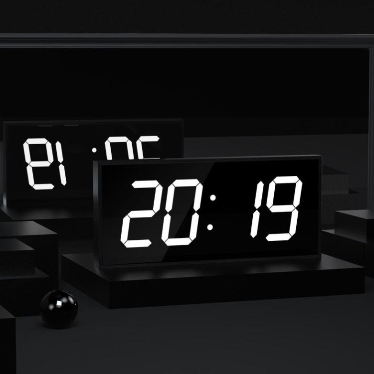 Orologio elettronico digitale a grande schermo a LED, telecomando, orologio da parete bifacciale, spina americana