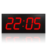 Orologio elettronico digitale a grande schermo a LED, telecomando, orologio da parete bifacciale, spina americana