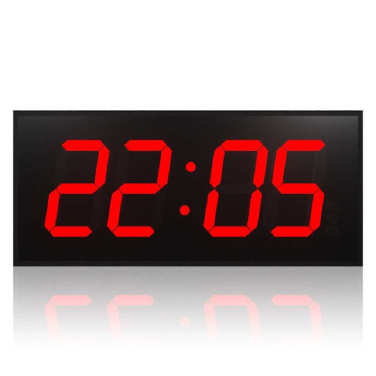 Orologio elettronico digitale a grande schermo a LED, telecomando, orologio da parete bifacciale, spina americana