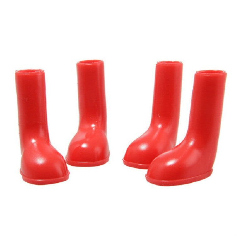 4 pezzi/set stivali da pioggia per animali domestici scarpe per cani antiscivolo impermeabili, S, M, L