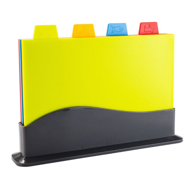 Tagliere classificato 4 in 1 Set di taglieri per frutta in plastica multifunzionale per uso domestico, 4 in 1 Square