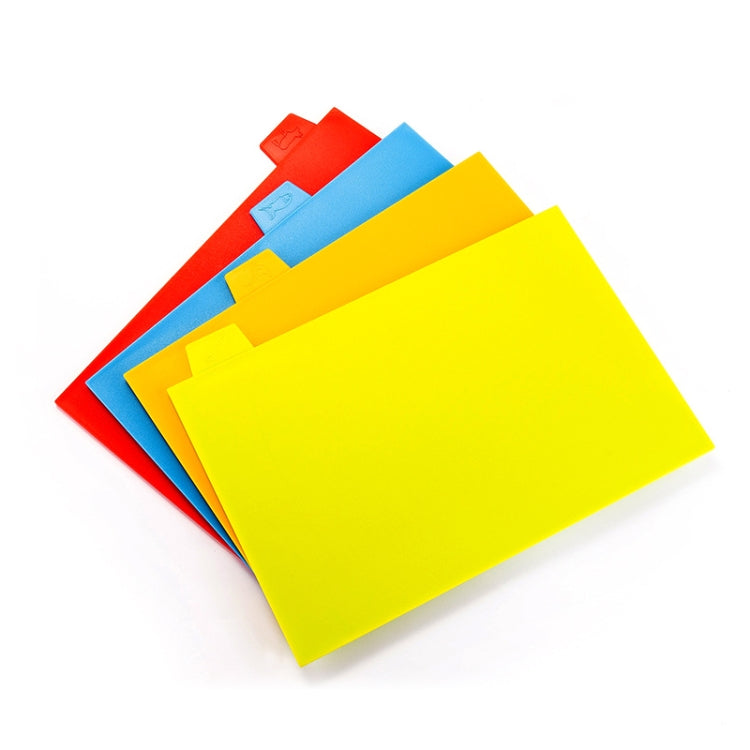 Tagliere classificato 4 in 1 Set di taglieri per frutta in plastica multifunzionale per uso domestico, 4 in 1 Square