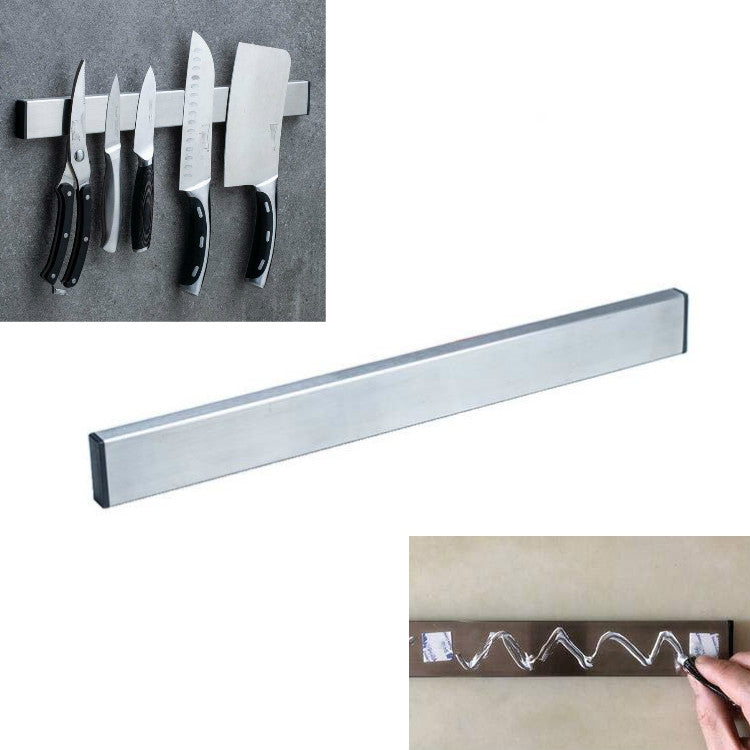 Portacoltelli da cucina in acciaio inossidabile Portacoltelli magnetico con aspirazione, 30cm Red Gum, 30cm Free Nail Glue, 40cm Red Gum, 40cm Free Nail Glue, 50cm Red Gum, 50cm Free Nail Glue