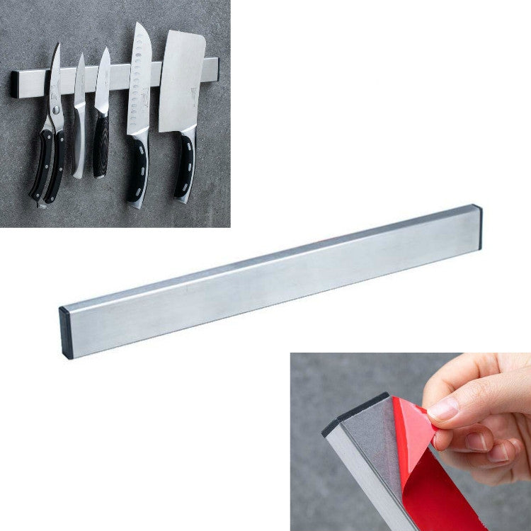 Portacoltelli da cucina in acciaio inossidabile Portacoltelli magnetico con aspirazione, 30cm Red Gum, 30cm Free Nail Glue, 40cm Red Gum, 40cm Free Nail Glue, 50cm Red Gum, 50cm Free Nail Glue