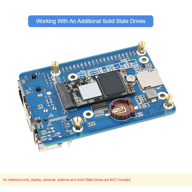 Waveshare CM4-IO-BASE-C per modulo di elaborazione Raspberry Pi 4 Mini scheda base, 23228, 23228