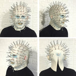 Cappello di Halloween Hellraiser Spaventoso Pinhead Maschere Smorfia Mostro Cosplay per adulti, Scary Pinhead Mask