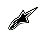 10 adesivi per auto Alpine Star, decorazione per auto moto, dimensioni: 18x7,6 cm, Alpine Star