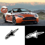 10 adesivi per auto Alpine Star, decorazione per auto moto, dimensioni: 18x7,6 cm, Alpine Star