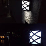 Lampada da parete LED solare impermeabile per esterni