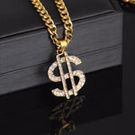 Catena per maglione con collana a forma di S hip-hop