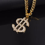 Catena per maglione con collana a forma di S hip-hop