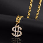 Catena per maglione con collana a forma di S hip-hop