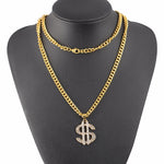 Catena per maglione con collana a forma di S hip-hop