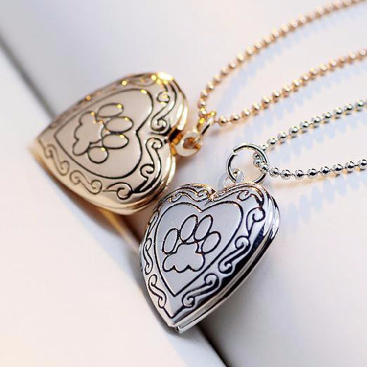 Gioielli con collana pendente con medaglione di memoria a forma di cuore fai-da-te