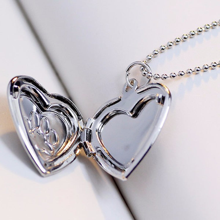 Gioielli con collana pendente con medaglione di memoria a forma di cuore fai-da-te