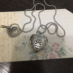 Gioielli con collana pendente con medaglione di memoria a forma di cuore fai-da-te